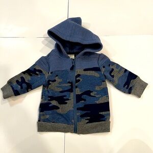First Impressions Baby Boy Camo Hooded Full-Zip Sweatshirt Size 3-6 Months